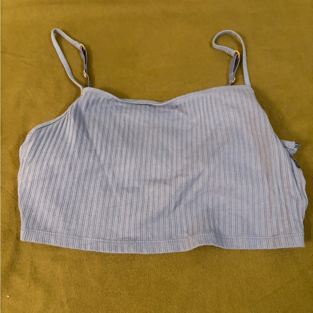 Aerie Light Blue Ribbed Camisole